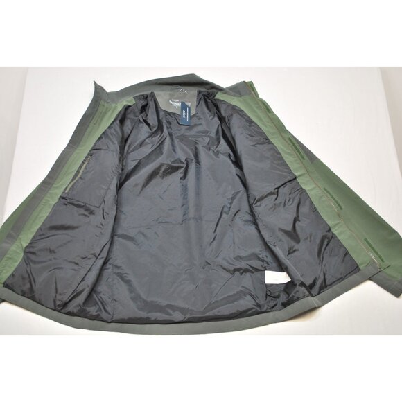 J. Crew Gray and Green Zip Front Water Resistant Performance Jacket - Picture 3 of 16